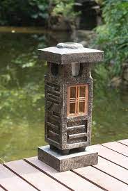 Tiaan 20 Height Solar Lantern Solar Garden Lamp Solar Pagoda Light Solar Garden Lamps Japanese Garden Lanterns Garden Lamp