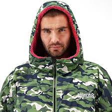 Regatta Wasserdichter Herren-Bademantel für Erwachsene, Kaktus-Tarnmuster,  Größe XS : Amazon.de: Fashion