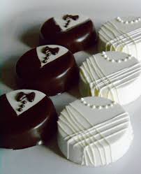 Chocolate Wedding Oreos 12 Sets 24 Cookies Wedding Chocolate Oreos Chocolate Wedding Favors Wedding Chocolate