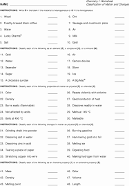 Classifying Matter Worksheet Answers Elegant Properties Matter Worksheet Wendelina In 2020 Chemistry Worksheets Matter Worksheets States Of Matter Worksheet