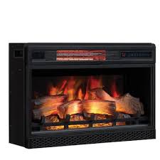 Electric fireplace logs create the illusion of burning logs, complete with flames and glowing embers. Electric Fireplace Inserts At Lowes Com