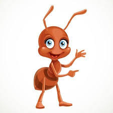 Cute Cartoon Ant Tells Something Isolated On A White Background Cute Cartoon Cute Drawings Cartoon Animals