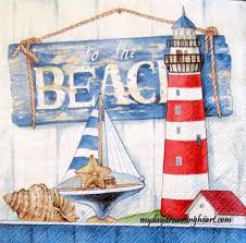 Decoupage Paper Napkins Lighthouse Paper Napkin Ocean Coastal Beach Decor Paper Napkins For Decoupage Nautical Beach Decor