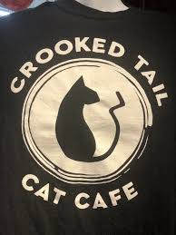 CROOKED Tail Cat Cafe Black No Tag T Shirt Greensboro NC Winston-Salem  Kittens | eBay