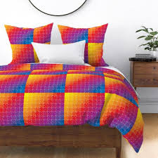 Colorful spectrum rainbow puzzle pieces collection. Rainbow Jigsaw Puzzle Pieces Spoonflower
