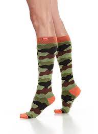 Women S Camo Green Black Cotton Vim Vigr Fashionable Compression Socks 1 Womens Camo Cotton Compression Socks Womens Compression Socks