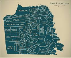 Map Of San Francisco By Neighborhood And What To See By