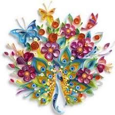 Tavus Kusu Quilling Sanati Quilling Tasarimlari Zentangle Desenler Yaratici