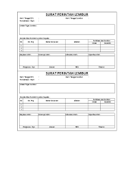 Pdf Contoh Surat Perintah Lembur Trian Sasnita Academia Edu
