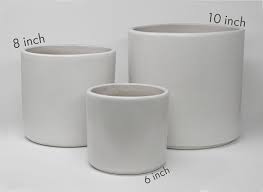 Find the best deals for flower pot planter. Matte White Cylinder Planter Indoor Modern Flower Pot Ceramic Terracotta 6 8 10 And 12 Inch Sizes Planters Modern Flower Natural Clay