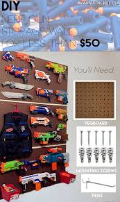 (i say this as someone who observed someone else make this nerf gun rack). Nerf Storage Ideas A Girl And A Glue Gun