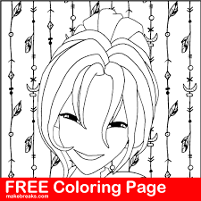 Your kids will increase their vocabulary by learning about different anima. Anime Girl Free Coloring Page Girl Portrait 2 Make Breaks