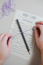 May 18, 2020 · websites such as teachers pay teachers offer downloadable and printable pages of mad libs in spanish. Download And Print Your Own Free Wedding Mad Libs