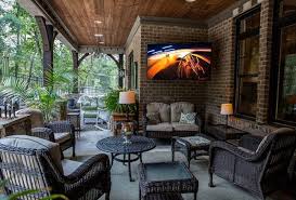 We love this outdoor furniture egg chair! Outdoor And Backyard Home Theater Setup Best Buy