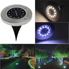 2020 Disk Lights Solar Ground Lights Outdoor Warm White Waterproof 12 Led Solar Lights Outdoor Walkway Deck For Patio Pathway Lawn Yard From Fengjingxian1989 40 2 Dhgate Com