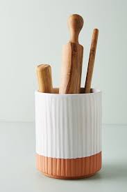 Antique wooden kitchen utensil holder. Colori Utensil Jar In 2020 Utensil Holder Ceramic Utensil Holder Utensil