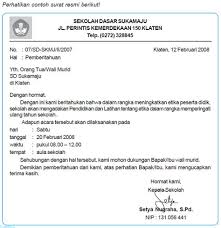 Contoh surat tugas bagian bagiannya dan hal yang harus. Download Contoh Surat Resmi Kelas 6 Sd