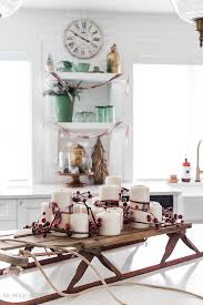 This grouping of treasured stockings looks as good now as it did 20 years ago. Tartan Plaid Christmas Decor In The Kitchen Video So Much Better With Age