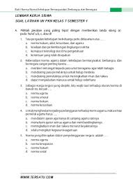 Materi pkn kelas vii semester i. 45 Contoh Soal Pkn Kelas 7 Smp Mts Semester Ganjil