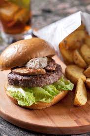 200 Gr Ground Grilled Grass Fed Beef Burger On Ciabatta Bun Pan Seared Foie Gras White Truffle Cream Fstaste Grass Fed Beef Burgers Burger Grass Fed Beef
