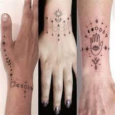 Stick And Poke Tattoo On Hand Hand Poked Tattoo Finger Tattoos Poke Tattoo