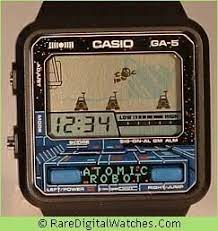 En metal eran lo más de los más. Casio Nerd Game Watches From 70s And 80s Reloj Casio Reloj Casio Vintage Reloj Digital