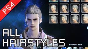 Final Fantasy Xiv A Realm Reborn Ps4 All Male Hairstyles In Character Creation Hd 1080p Youtube