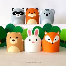 Pretend Play Toys For Kids Paper Craft Animals Diy Forest Etsy Paper Crafts Paper Crafts For Kids Creative Crafts