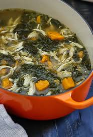 Chicken Sweet Potato And Kale Soup Skinny Taste Recipes Chicken Sweet Potato Sweet Potato Kale