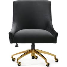 Black, desk chairs office & conference room chairs : Piper Black Velvet Swivel Office Chair