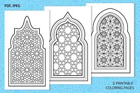 You can also purchased many in bundled format. Arabic Arches 3 Printable Coloring Pages Pdf Jpeg 877083 Coloring Pages Design Bundles