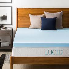 Lucid 3 Inch Gel Memory Foam Mattress Topper Lucidmattress Com