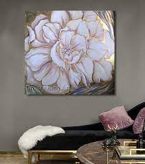 Abstract painting for sale, abstract canvas painting, modern paintings for living room, modern contemporary art, 3 piece wall painting flower texture paintings, acrylic texture painting, palette knife paintings, canvas painting for bedroom, acrylic flower paintings Large White Flower Wall Art Acrylic Floral Art Abstract Etsy In 2021 Abstract Floral Paintings Gold Art Painting Flower Art Painting