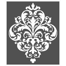 Black And White Wall Stencil Designs Large Damask Stencil Wall Decal Bed Bath Beyond Wall Stencil Patterns Stencils Wall Damask Stencil