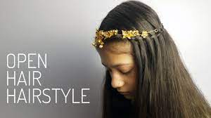 Princess Hairstyle On Open Hair Open Hairstyles Princess Hairstyles 5 Minute Hairstyles