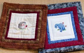 The stitching design has been stamped using ink that washes away with any liquid and the fabric is a cotton/poly blend. How To Make A Cross Stitch Pillow Feltmagnet
