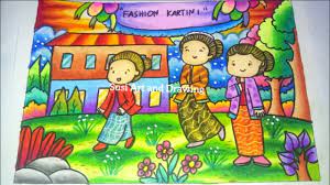 Contoh gambar gambar mewarnai handphone. Cara Menggambar Dan Mewarnai Lomba Kartini Menggambar Kartini Youtube