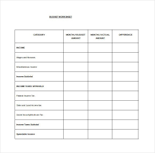 Use this space provided in this excel template to list the options you want to evaluate. Budget Spreadsheet Templates Sample Format Download Free Premium Free Budget Sheet Template Insymbio