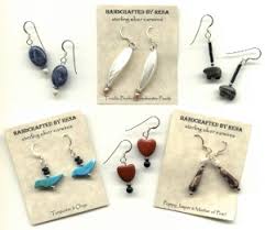 Perfect earring cards with ties for our own etsy sellers! Creative Earring Card Ideas Jewelry Making Journal