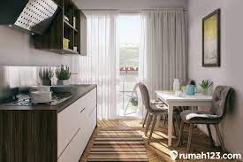 Dengan begitu, hawa panas saat memasak tidak akan begitu terasa. 9 Desain Dapur Minimalis Yang Cocok Untuk Apartemen Kecil Rumah123 Com