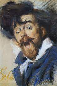 Giacomo Balla Self Portrait Autosmorfia 1900 Portrait Painting Giacomo Balla Artist