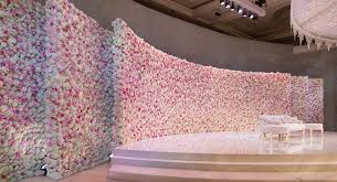Rose And Hydrangea Wall Flower Wall Wedding Wedding Stage Decorations Wedding Decorations