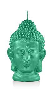 Buddha candle, white buddha candle, meditation candle, tranquil candle. Wiedemann Candles Big Edition Buddha Buddha Head Green Decoration Decorative Object Candle Object Candle By Drosselbart Design