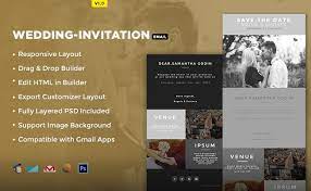Wedding Invitation Card Email Template Buy Premium Wedding Invitation Card Email Template Wedding Invitations Wedding Invitation Cards Wedding Invitation Message