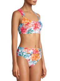 Time And Tru Time And Tru Women S Kasbah Swim Top Walmart Com Printed Bikini Top High Neck Bikinis Swim Bikini Top