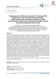 Earning your trust since 1915. Pdf Adequacy And Sufficiency Evaluation Of Existing Efsa Guidelines For The Molecular Characterisation Environmental Risk Assessment And Post Market Environmental Monitoring Of Genetically Modified Insects Containing Engineered Gene Drives