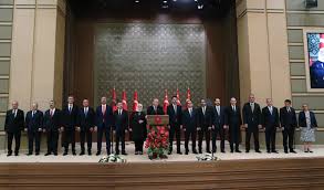 Presidential cabinet is like the council of ministers in parliamentary systems with a few practical exceptions. Turkish President Erdogan Unveils 16 Minister Cabinet