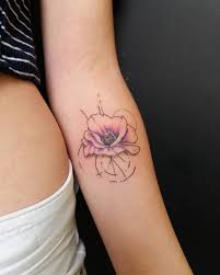#geometric #rose #flowers #ink #drawing #newdesign #newtattoo #blacktattoo #instablack #dotwork… thigh tattoos for women: Geometric Simple Flower Tattoos Tattoo Designs Ideas