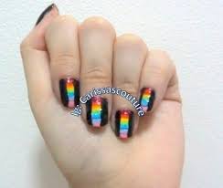 Check spelling or type a new query. No Tool Rainbow Color Block Nail Art How To Paint A Rainbow Nail Manicure Beauty On Cut Out Keep