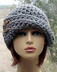 Crochet Womens Hat 1920s Cloche Style Womens Winter Etsy Crochet Womens Hat Hats For Women Winter Hats For Women